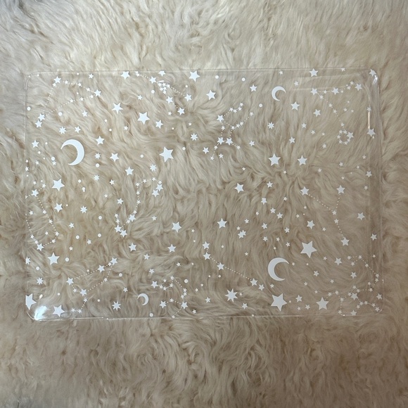 MacBook 13" Air Case - Clear with White Stars and Moons